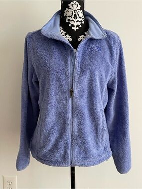 The North Face Women’s Lavender Blue Teddy Fleece Full-Zip Jacket